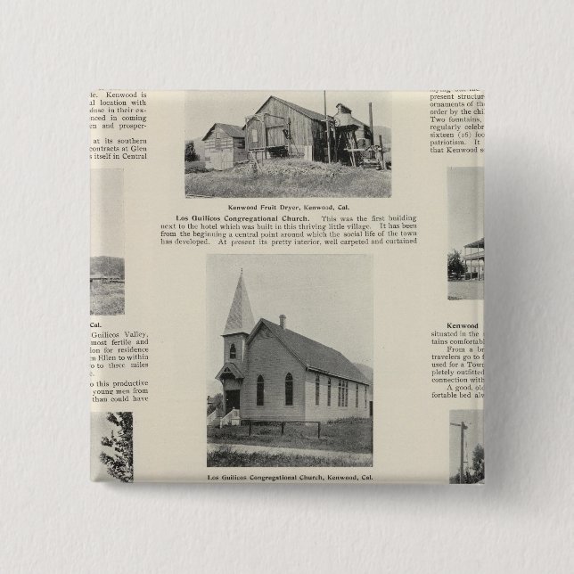 Kenwood, California Button (Front)