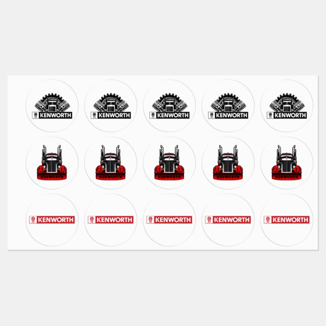 Kenworth labels (Sheet)