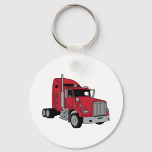 KoolKoolCustomDesign Trucker Gifts Big Truck Personalized Keychains, Cool Gifts for Truckers, Big Rig, Big Truck Drivers, Semi Truck Keyrings, Heavy Duty Trucks