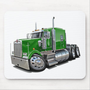 Kenworth w900 Green Truck Mouse Pad
