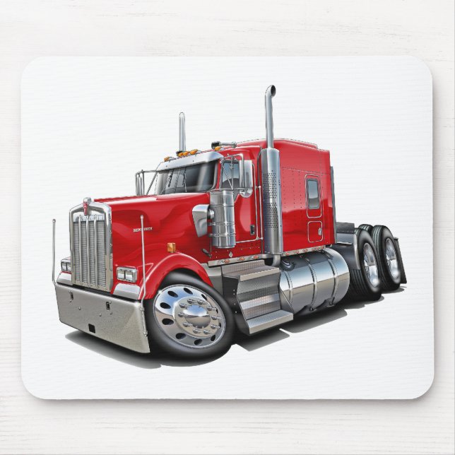 Kenworth w900 Red Truck Mouse Pad (Front)