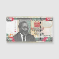 Kenya 500 Shillings Banknote Magnetic Card