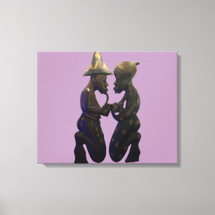 Kenya Africa Ethnic Tribal Wrapped Canvas Print