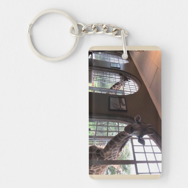 Kenya Africa Giraffes Keychain (Front)