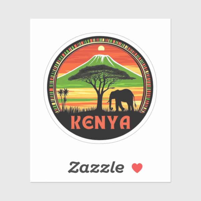 Kenya Africa Sticker (Sheet)