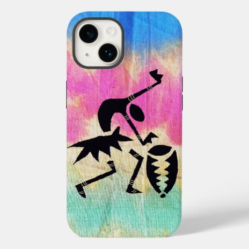 Kenya African Art Crazy Drummer Case_Mate iPhone 14 Case