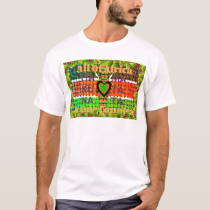 Kenya: All of Africa in One Country Woven Flag D T-Shirt