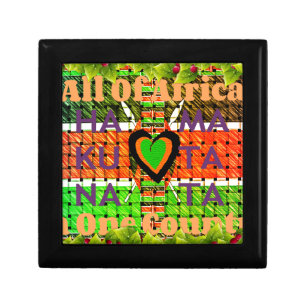Kenya: All of Africa in One Country - Woven Flag  Gift Box