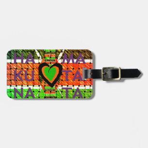 Kenya: All of Africa in One Country - Woven Flag  Luggage Tag
