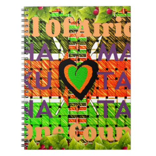 Kenya: All of Africa in One Country - Woven Flag  Notebook