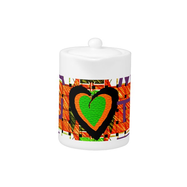 Kenya: All of Africa in One Country - Woven Flag  Teapot (Front)