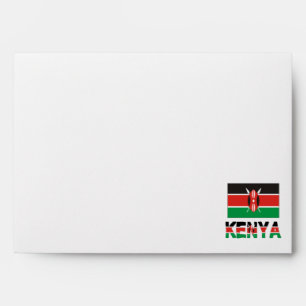 Kenya and Kenyan Flag Envelope