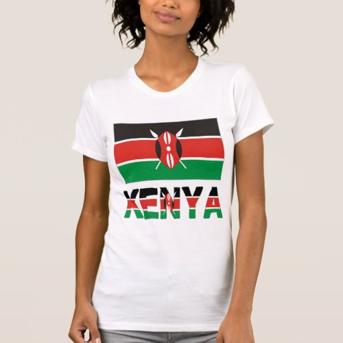 Kenya and Kenyan Flag T_Shirt