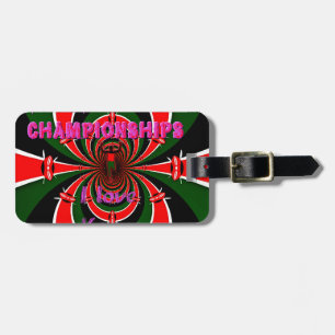 Kenya Athletics World Championships: Swirling Flag Luggage Tag