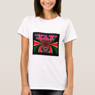 Kenya Athletics World Championships: Swirling Flag T-Shirt