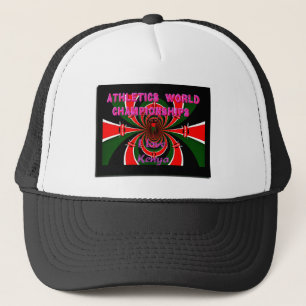 Kenya Athletics World Championships: Swirling Flag Trucker Hat