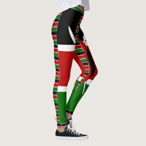 Kenya beautiful amazing nice lovely racing stripes leggings