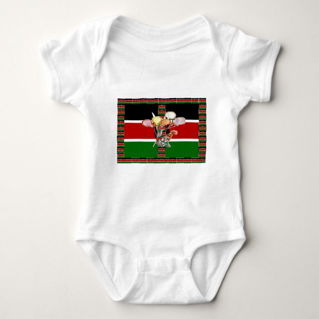 Kenya Birthday Baby Bodysuit (Front)