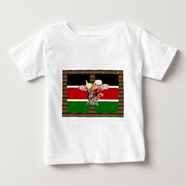 Kenya Birthday Baby T-Shirt (Front)