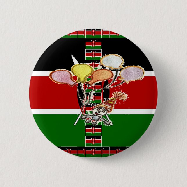 Kenya Birthday Button (Front)