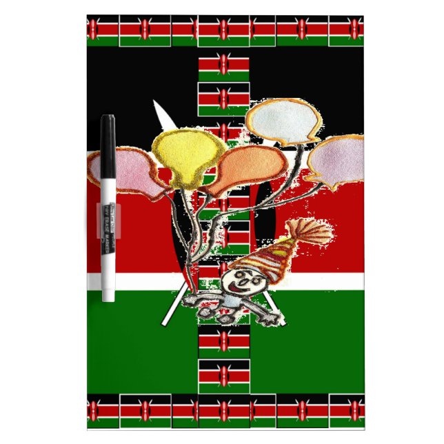 Kenya Birthday Dry-Erase Board (Front)