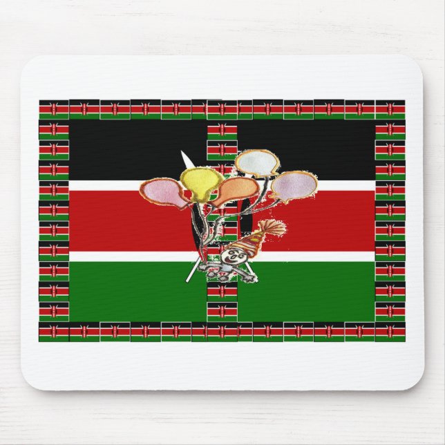 Kenya Birthday Mouse Pad (Front)