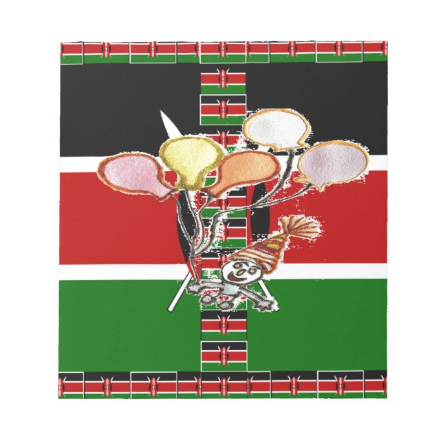 Kenya Birthday Notepad (Front)