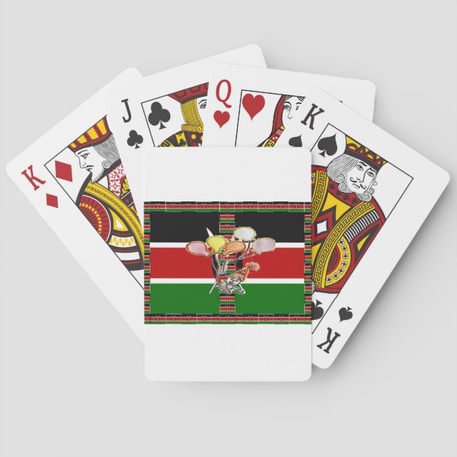 Kenya Birthday Poker Cards (Back)