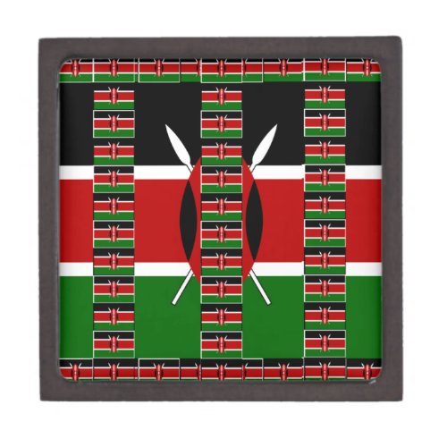 Kenya Black red green Gift Box