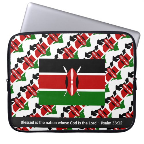 KENYA Blessed Nation Christian Laptop Laptop Sleeve