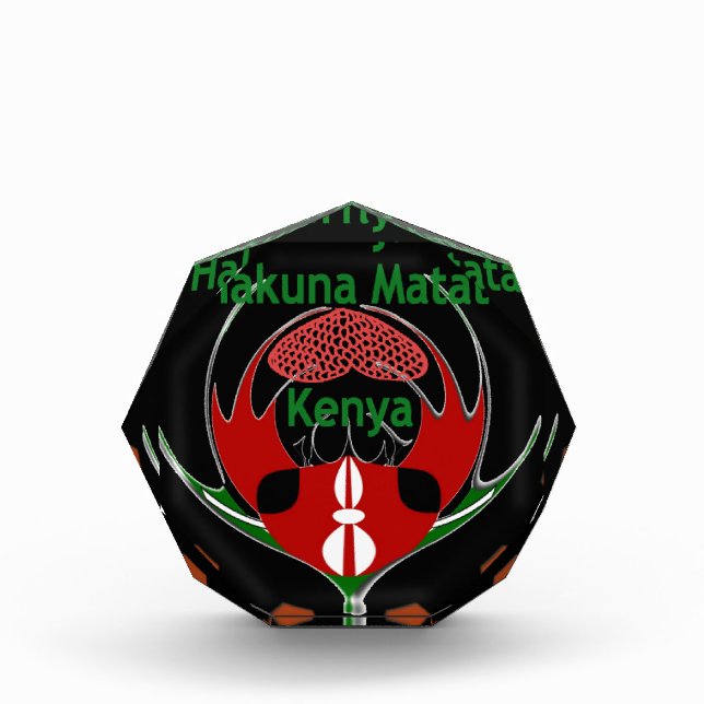 Kenya Butterfly Flag Art – Hakuna Matata Patriotic Award (Front)