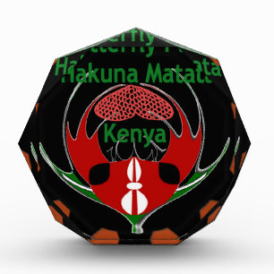 Kenya Butterfly Flag Art – Hakuna Matata Patriotic Award