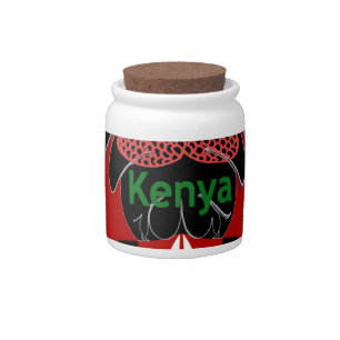 Kenya Butterfly Flag Art – Hakuna Matata Patriotic Candy Jar