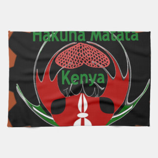 Kenya Butterfly Flag Art – Hakuna Matata Patriotic Towel