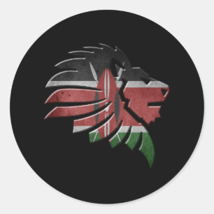 Kenya Classic Round Sticker