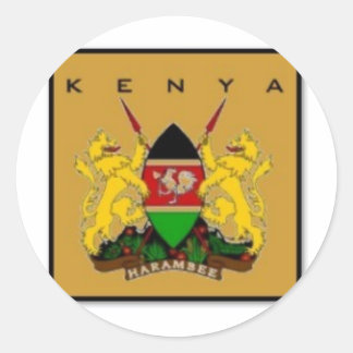 KENYA CLASSIC ROUND STICKER