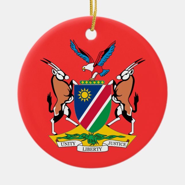 KENYA Coat of Arms Christmas Tree Ornaments (Front)