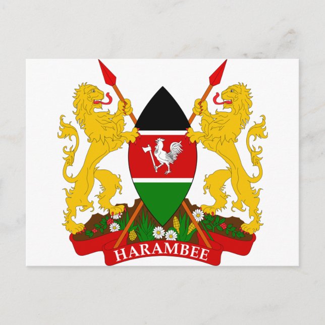 Kenya Coat of Arms Postcard (Front)