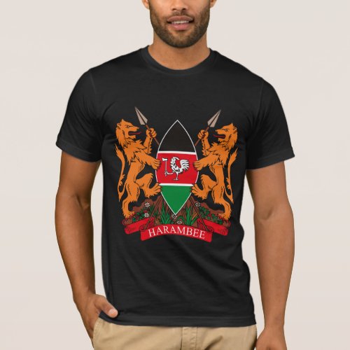 Kenya Coat of Arms T_shirt