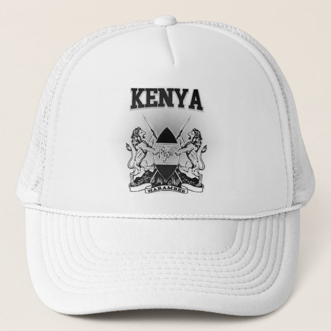 Kenya Coat of Arms Trucker Hat (Front)