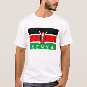 kenya country flag symbol name text T-Shirt