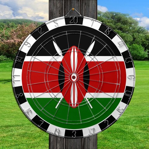 Kenya Dartboard  Kenyan Flag  game board