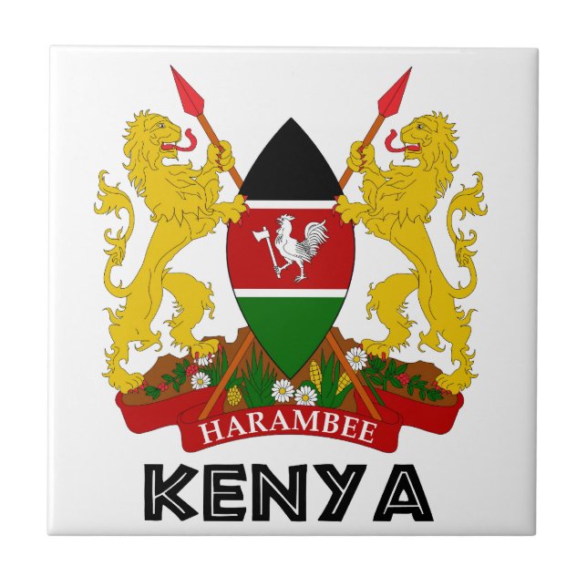 KENYA - emblem / flag / coat of arms / symbol Tile (Front)