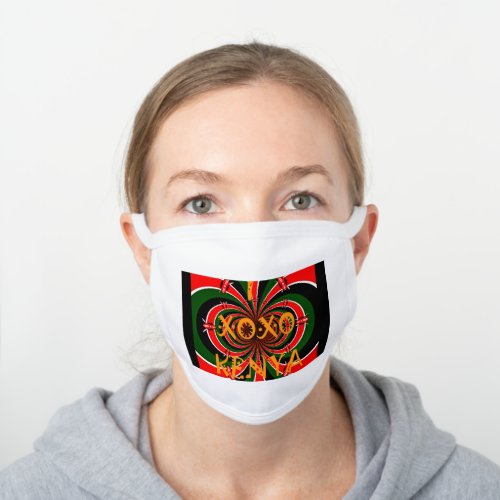 Kenya face protection white cotton face mask