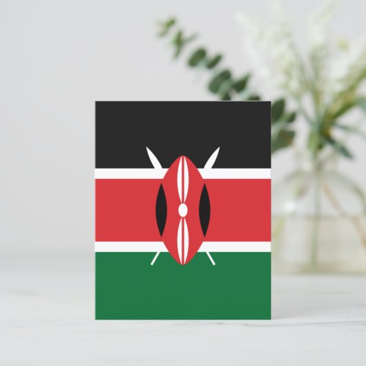 Kenya flag (Standing Front)