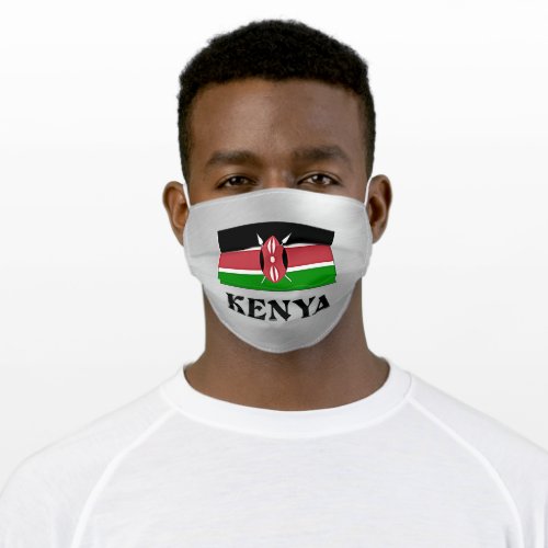 Kenya flag adult cloth face mask
