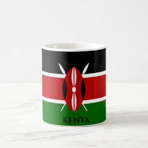 Kenya Flag , Africa Coffee Mug