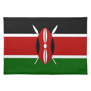 Kenya Flag American MoJo Placemat