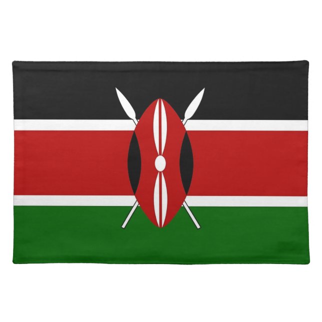 Kenya Flag American MoJo Placemat (Front)
