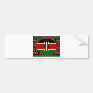 Kenya Flag Art – Patriotic & Modern Design Bumper Sticker